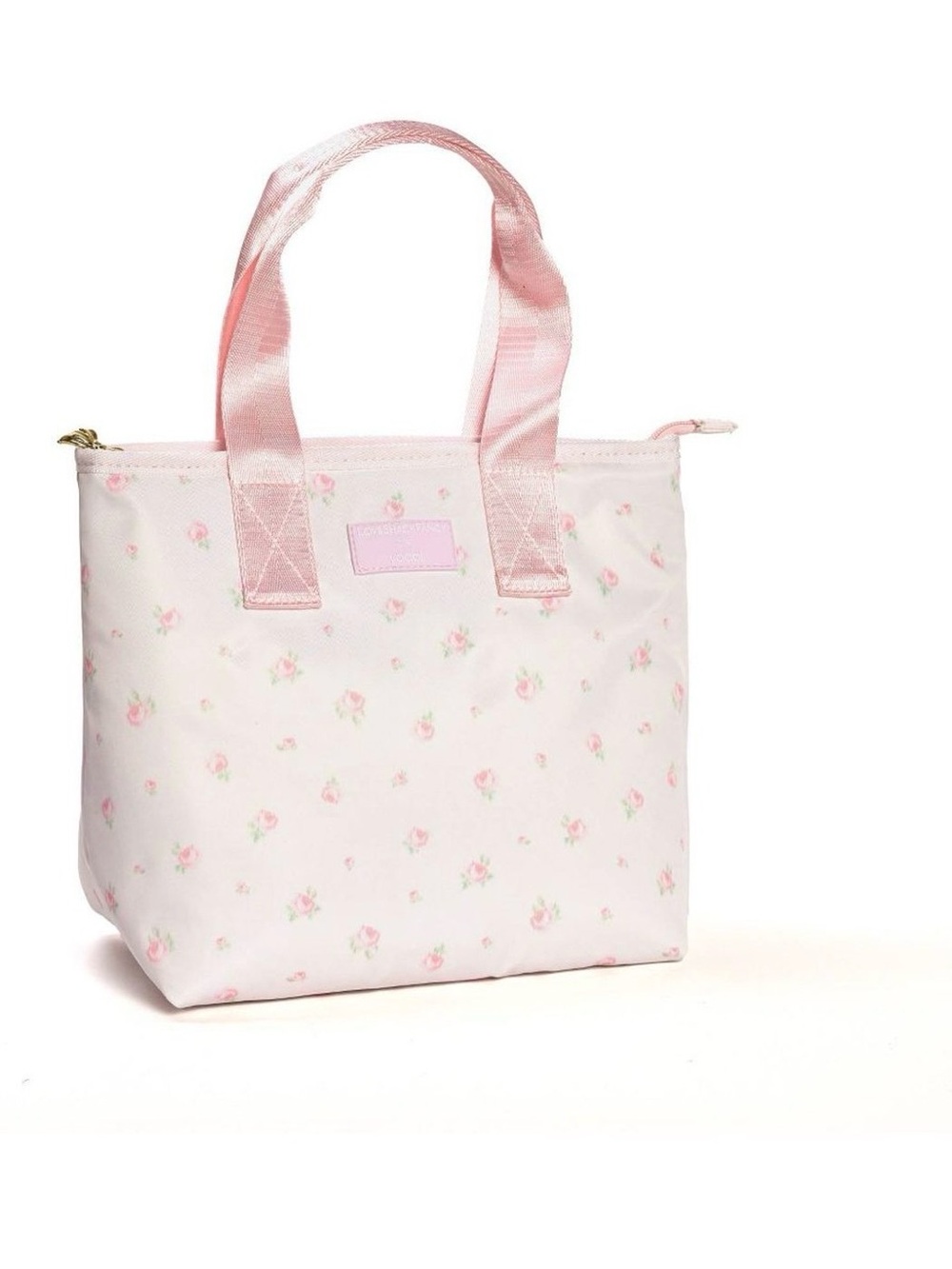 LoveShackFancy Pale Pink Floral Mini Tote